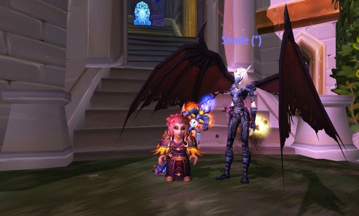 Anne Stickney and I hang out in Dalaran