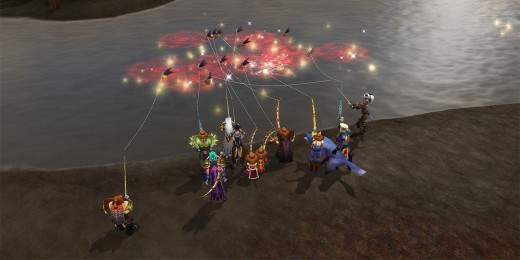 The guild fishes out of blood pools in Borean Tundra.