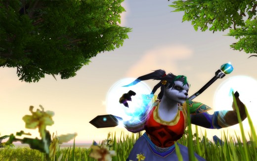 Leichi casts Arcane Blast in Stranglethorn Vale.